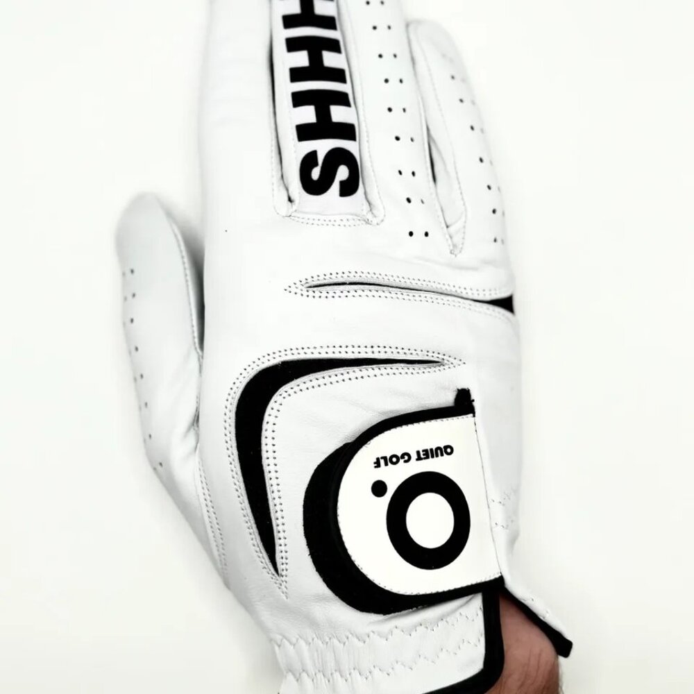 Quiet Golf White SHHHH Golf Glove